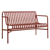 Hay - Palissade Dining bench armrest iron red