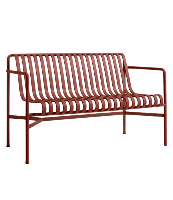 Hay  Hay - Palissade Dining bench armrest iron red