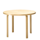 Artek - Aalto Table round 90A ,  Ø100