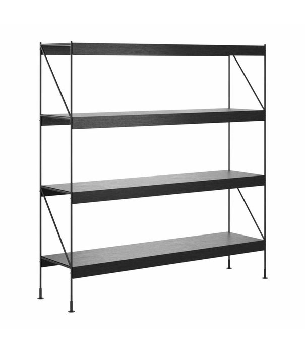 Audo Audo - Zet storage system black / dark oak