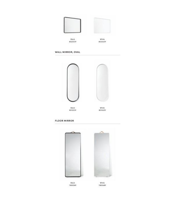 Audo Audo Copenhagen Norm Floor Mirror black