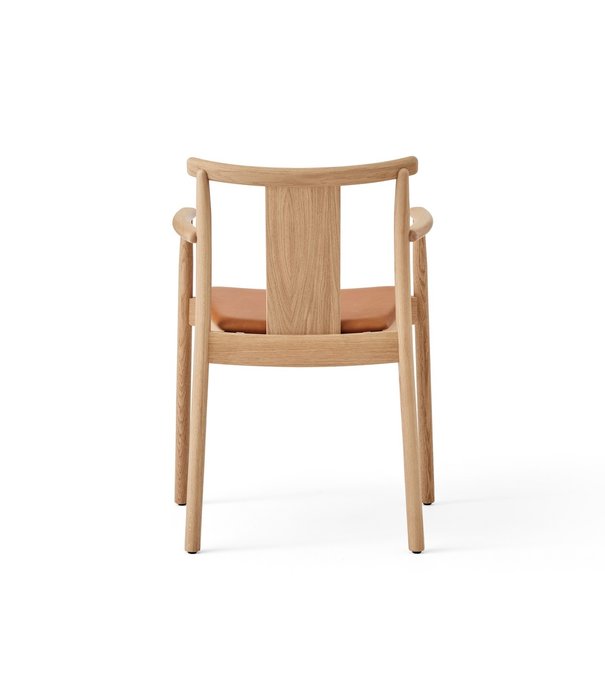 Audo Audo - Merkur dining chair with arm - seat leather upholstered