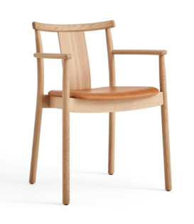 Audo Merkur Dining Armchair, seat leather