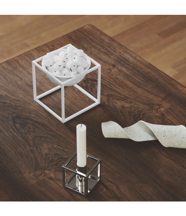 Audo Audo - Kubus 1 Kandelaar nikkel