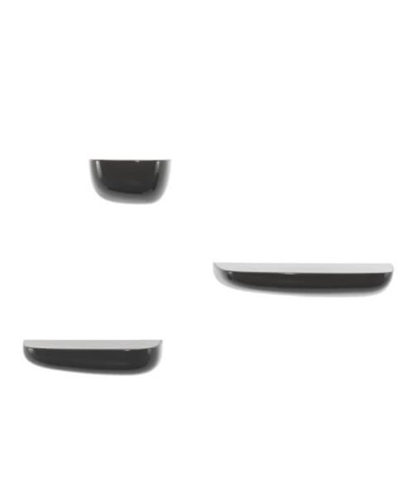 Vitra  Vitra - Corniches Shelves black - Set of 3