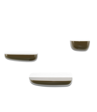 Vitra Corniches Shelves khaki set of 3