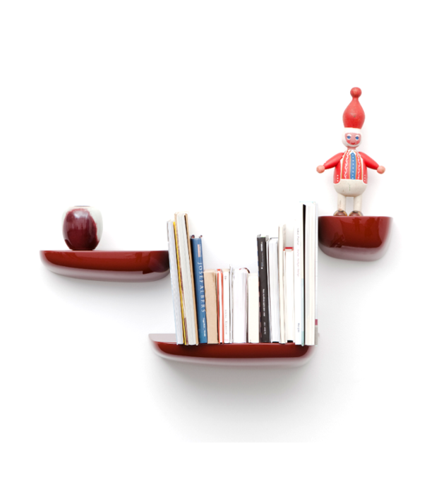 Vitra  Vitra - Corniches Shelves red - Set of 3