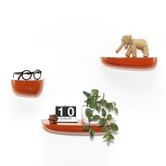 Vitra - Corniches Shelves oranje  Set van 3