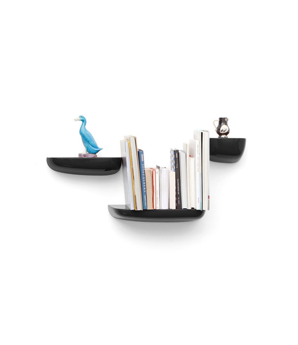 Vitra  Vitra - Corniches Shelves zwart - Set van 3