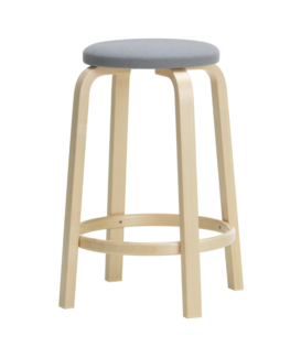 Artek - Bar Stool 64 birch - seat Tonus 216