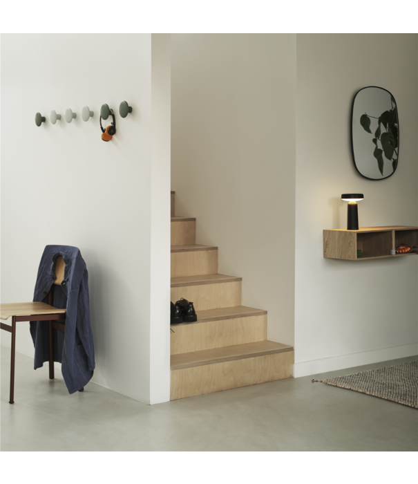 Muuto  Muuto - The Dots wood haak bruin-groen