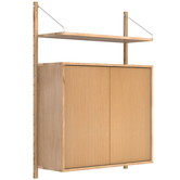 Shelf Library H1148 wall cabinet, oiled oak