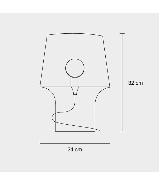 Muuto Cosy in Grey Table Lamp