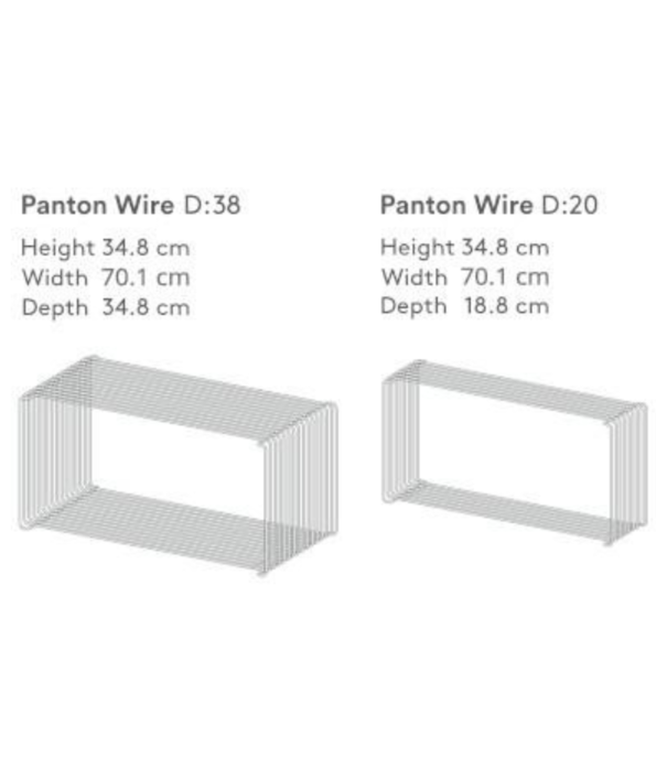 Montana Furniture Montana- Panton Wire Top Enkel 18,8 cm