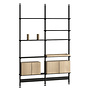 String - Pira G2 Shelf black, floor/ceiling mounted