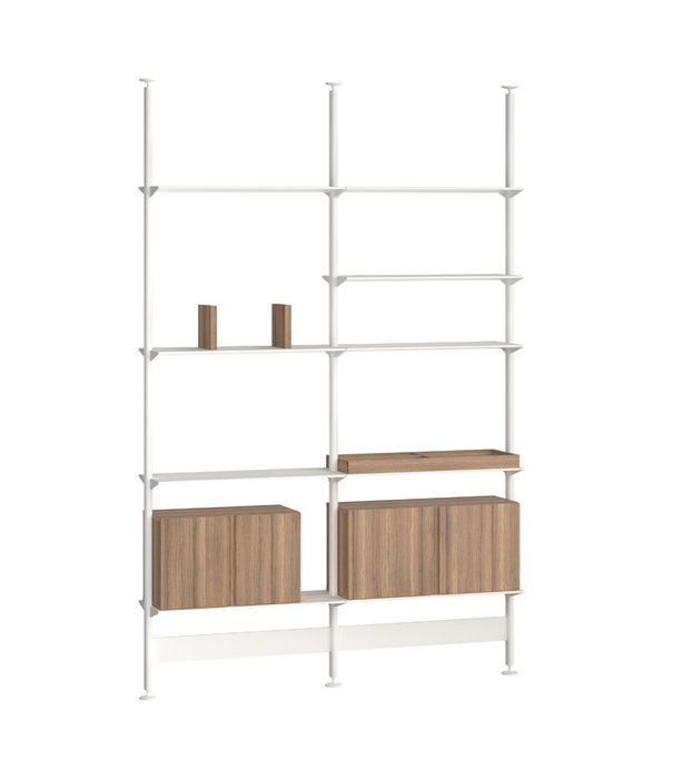 String  String - Pira G2 Shelf white, floor/ceiling mounted