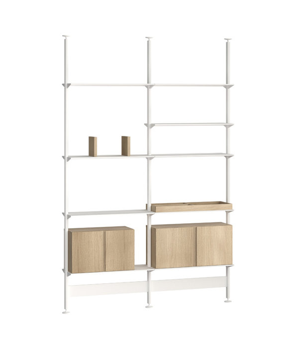 String  String - Pira G2 Shelf wit, vloer/plafond gemonteerd