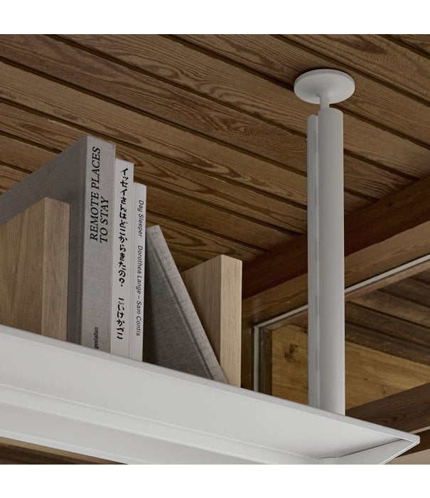 String  Furniture Pira G2 Shelf white, floor/ceiling mounted