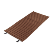Palissade lounge chair low quilted seat cushion iron red
