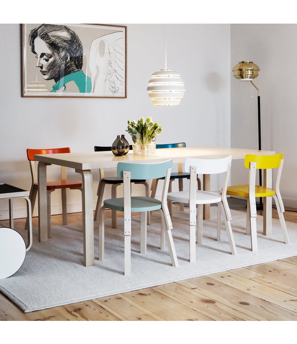 Artek  Artek - Aalto extension table 97 birch - white HPL top