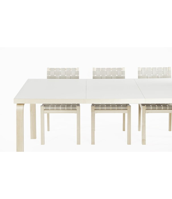 Artek  Artek - Aalto extension table 97 birch - white HPL top