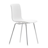 Vitra - Hal RE Tube Chair Steel Base , white shell