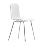 Vitra - Hal RE Tube Chair Steel Base, witte kuip