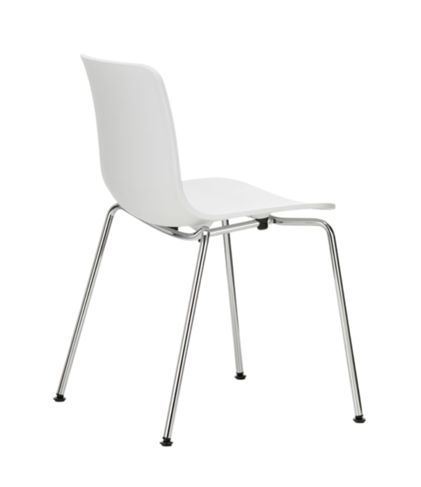 Vitra  Vitra - Hal RE Tube Chair Steel Base, witte kuip