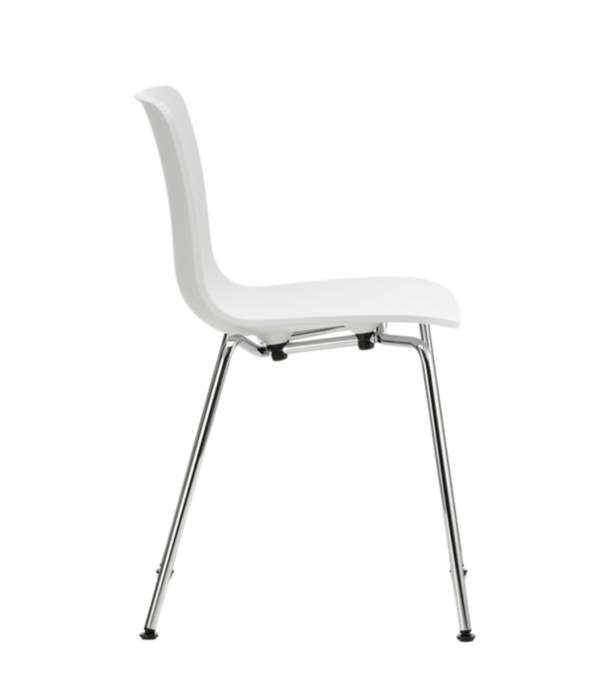 Vitra  Vitra - Hal RE Tube Chair Steel Base , white shell