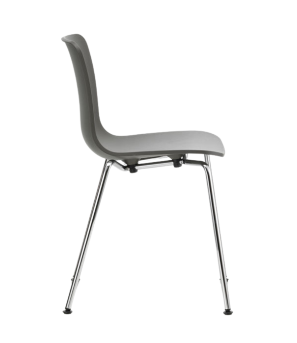 Vitra  Vitra - Hal RE Tube Chair Steel Base , white shell