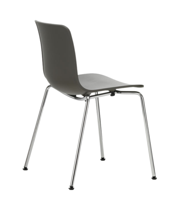 Vitra  Vitra - Hal RE Tube Chair Steel Base, witte kuip