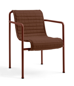 Hay - Palissade Dining armchair quilted zitkussen iron red