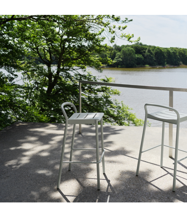 Muuto  Muuto Outdoor - Linear Steel bar stool h75