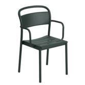 Muuto Outdoor - Linear Steel Armchair Dark Green