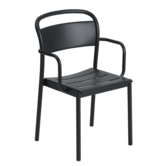 Muuto Outdoor - Linear Steel Armchair Black