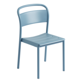 Linear Steel Side Stoel Pale Blue