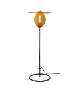 Satellite Outdoor Floor Lamp, mustard gold