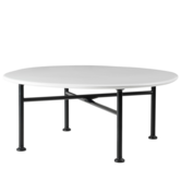 Carmel coffee table Clam White 75 x 75