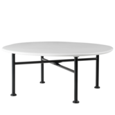 Gubi - Carmel coffee table Clam White 75 x 75