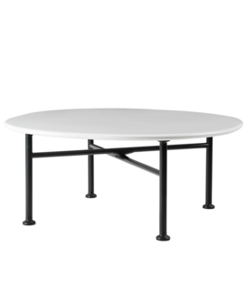 Gubi - Carmel coffee table Clam White 75 x 75