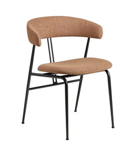 Gubi - Violin dining chair upholstered, Boucle 032