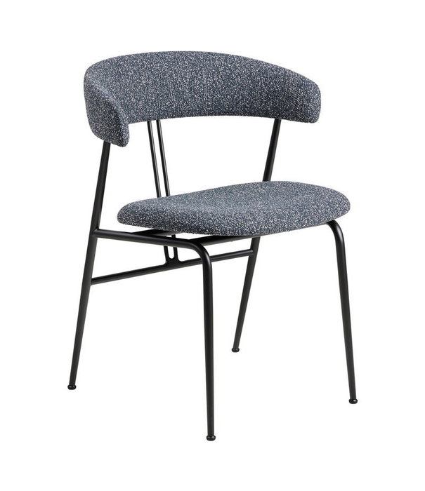 Gubi  Gubi - Violin dining chair fully upholstered, Around Boucle 023