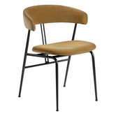Violin dining chair fully upholstered, Velvet 294