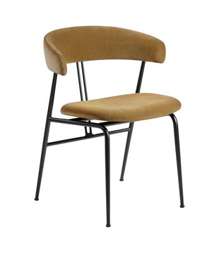 Gubi - Violin dining chair upholstered, Velvet 294