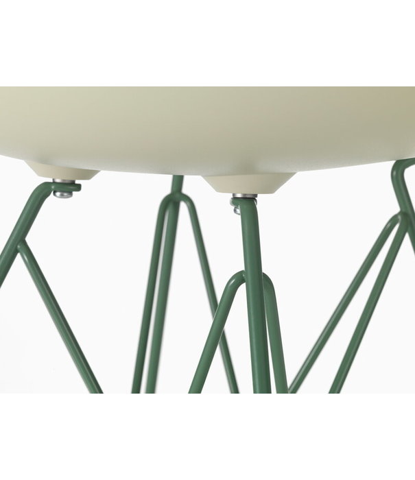 Vitra  Eames DSR Plastic Side Chair pebble, sea foam green base