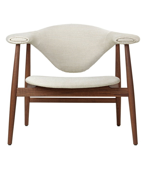 Gubi  Masculo Lounge Stoel Eero Special FR106,  walnoot onderstel