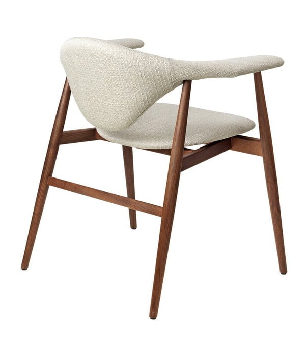 Gubi  Masculo  Eetkamerstoel  Dedar Eero Special FR106, walnoot onderstel