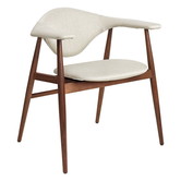 Masculo  Eetkamerstoel  Dedar Eero Special FR106, walnoot onderstel