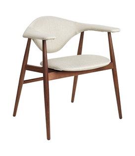 Masculo  Eetkamerstoel  Dedar Eero Special FR106, walnoot onderstel