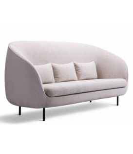 Fredericia - Haiku 3-seater Sofa front Herald 212 velvet, Sonar 112